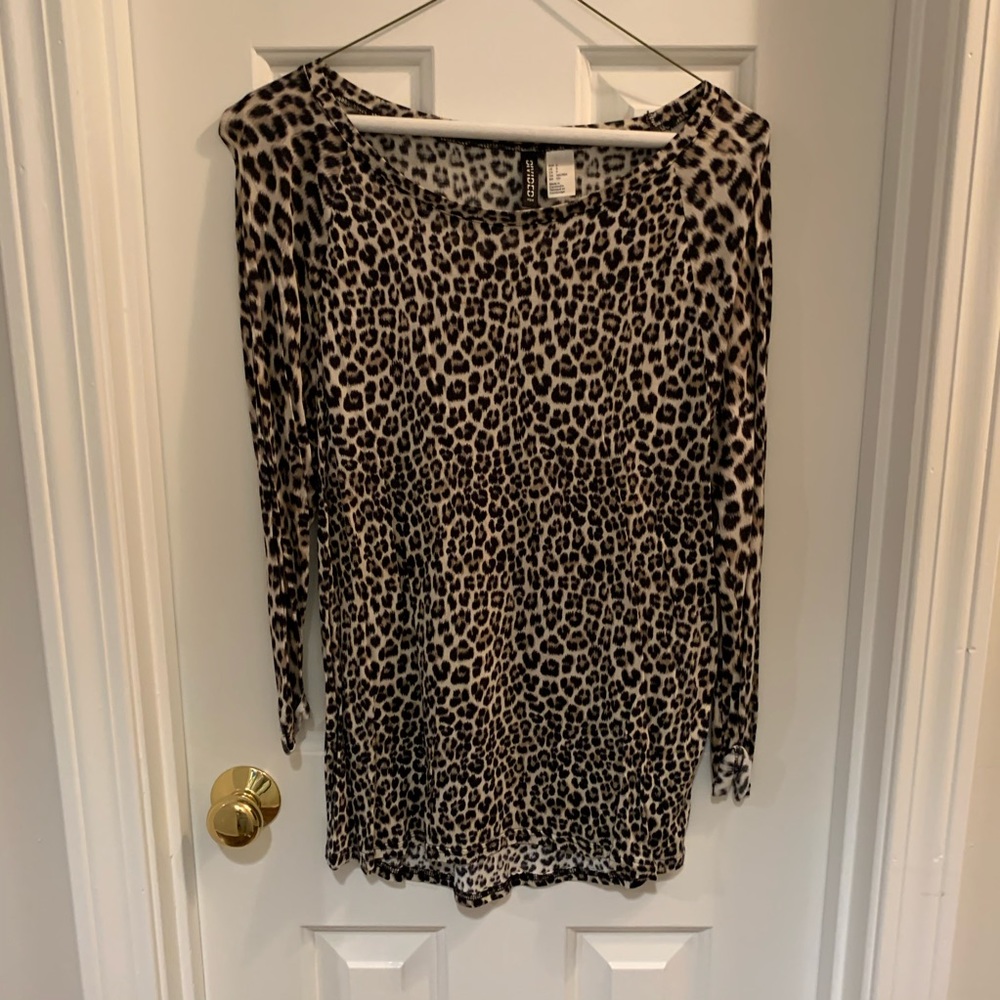 Leopard long sleeve top
